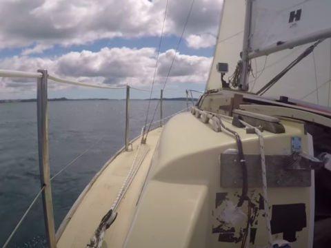 Solo sailing from Mahurangi Harbour to Kawau Island